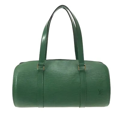 Auth LOUIS VUITTON Soufflot M52224 Borneo Green Epi MI0995 Handbag • $310