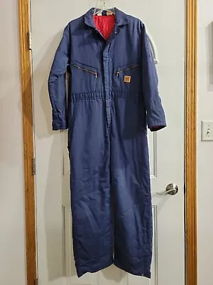 VTG Navy Blue Coveralls Blue Sz M Jumpsuit Mechanic Michael Myers In Halloween • $59.95