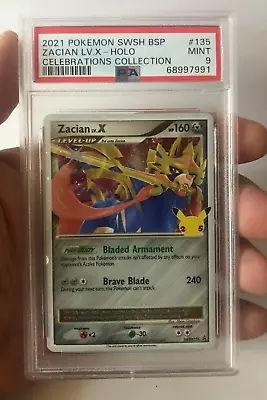 $19.99 • Buy Pokemon Celebrations Deluxe Pin Collection Box Zacian LV. X PSA 9 Promo Card