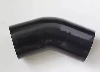 45° Degree Black 2  Inch Reducer 51mm Coupler Universal Silicone Hose Pipe • $2.99