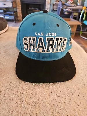 Mitchell & Ness San Jose Sharks Snapback Hat Cap Blue/Black One Size NHL . BoxE5 • $13.99