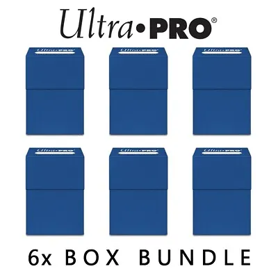 6x Ultra Pro Deck Boxes Blue Trading Card Storage Pokemon MTG - BULK DEAL • £14.99