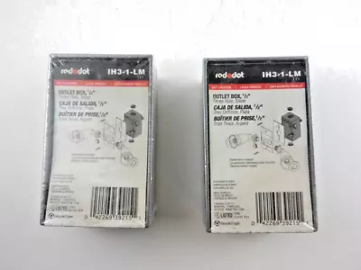 (2 PK) Thomas & Betts Device Outlet Box 1 Gang 3 Hub IH3-1-LM • $12.60