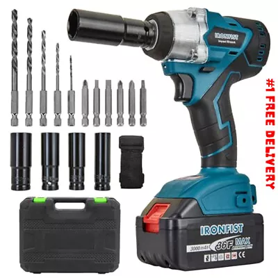 21V Cordless Impact Wrench: Brushless Motor 420Nm Torque Lithium Battery • $81.40