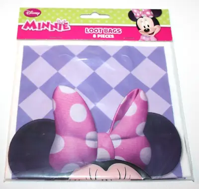 Disney Minnie Mouse Birthday Party Loot Bags - 8 Count • $5.59