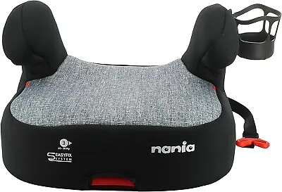 Nania Easyfix Booster Car Seat Group 3 In Silver With Cup Holder Brand New • £34.99