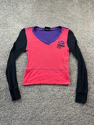 Ecko Red Shirt Womens Pink Polyester Blend V Neck Pullover Y2K Ladies FLAW • $9