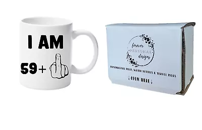 £7.99 • Buy Funny 60th Birthday  I'm 59 + 1 11oz  Mug By Forever Personal Designs