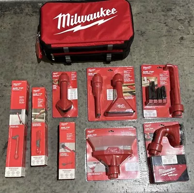 Milwaukee M12 AIR-TIP 9 Pc Vacuum Tool Accessories Bundle With Case (Combo# 2) • $149.95