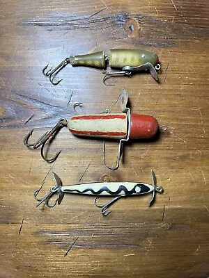 Vintage Wooden Lure Lot 3- Shakespeare Decker & Paw Paw • $15