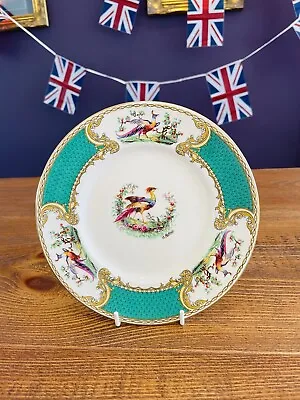 Myott Staffordshire Chelsea Bird Green  Dinner Plate • £35
