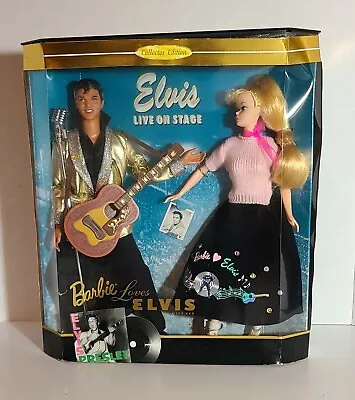 Mattel 1996 Barbie Loves Elvis Collector Edition Gift Set Sealed New In Box • $21.99