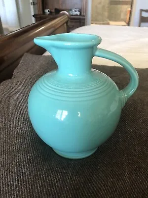 Vintage Rare Fiesta Ware USA Teal Aqua Jug Carafe Water Pitcher  Fifties • $62.99