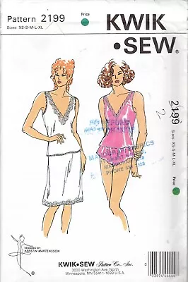 Kwik Sew 2199 Misses Lingeriecamipantiesslip Sewing Pattern Xs-xl *unopened* • $10.50