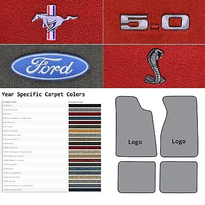 ACC 1979-1993 Ford Mustang 4pc Cutpile Floor Mats With Your Choice Of Logo • $157.99