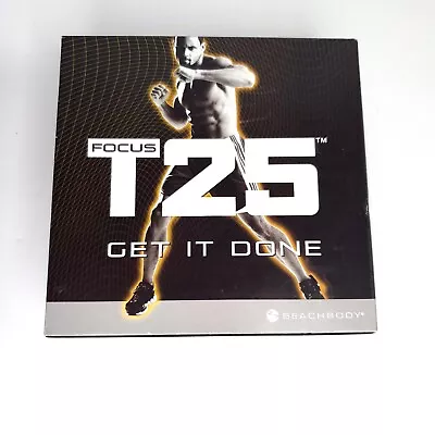 Focus T25 Alpha + Beta Get It Done Beach Body Workout 9 Disc DVD Set ~ Ex. Cond. • $21.44