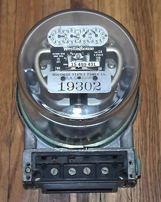 Vintage Westinghouse Type CA Northern States Power Co La Crosse Electric Meter • $139.95