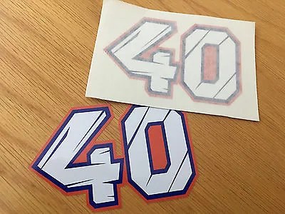 Dovi Style Race Number 40 (Pair) • $5.20