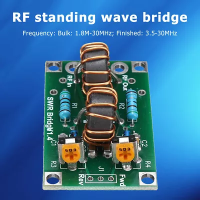 3.5-30MHz RF SWR Stand Wave Ratio Bridge Radio Frequency Kit (Complete Set) • £7.07