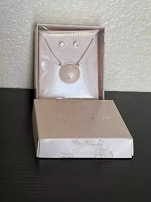 VINCE CAMUTO Jewelry Set Earring & Necklace Gift Box Rose Gold NEW • $25