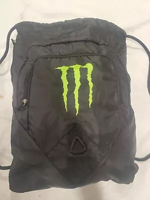 Monster Energy Drink Bag Black/Green Rare Promotional Item Collector • $25