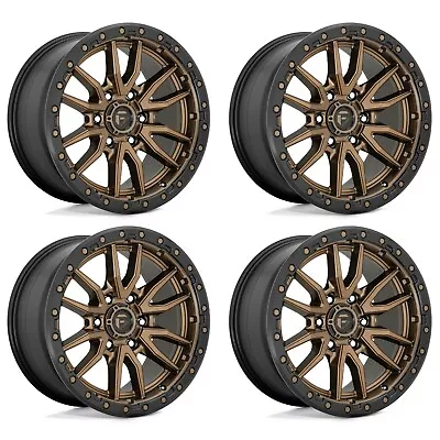 (4) 20x9 Fuel Rebel 6 Matte Bronze Wheels 6X139.7 +1MM Offset For Ford GM • $1704