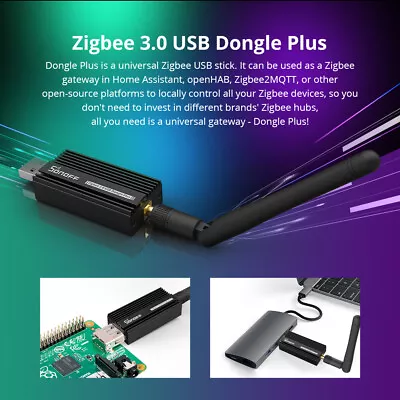 Mini Zigbee 3.0 USB Dongle Plus Smart Universal Gateway Smart Home Bridge Stick • $41.38