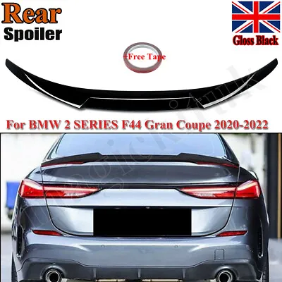 For Bmw 2series F44 Gran Coupe Gloss Black Trunk Boot Spoiler Lip M4 Style 2020+ • £54.98