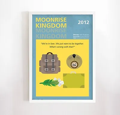 Moonrise Kingdom (2012) Minimalistic Film Poster • $15