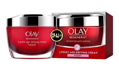 £11.49 • Buy Olay Regenerist 3 Point Moisturiser Anti-Ageing Night Cream 50ml (Damaged Box)