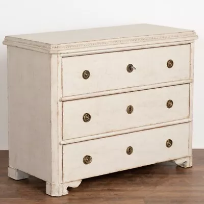 Antique Gustavian White Painted Chest Of Drawers From Sweden Circa 1820-40 • $4250