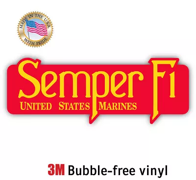 Semper Fi USMC Marine Corps Car Truck Laptop Decal The Best In Quality Of EBay! • $49.99