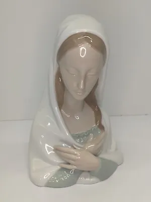 Nao Lladro Madonna Head Bust Holy Mother Virgin Figurine Spain 1419 2001 • $263.11