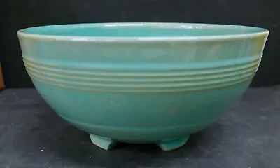 Turquoise Pacific Pottery Footed Punch Bowl #311 Bill Stern Estate • $145