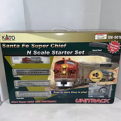 Kato 106-0016 N Scale Santa Fe Super Chief Passenger Starter Set With F7A Loco • $299.99