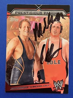 MICHAEL COLE Signed 2011 Topps WWE Prestigious Pairings #PP5 Autograph Auto WWF • $18