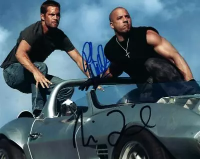 Paul Walker Vin Diesel 8x10 Autographed Signed Photo Good Looking And COA • $96.60