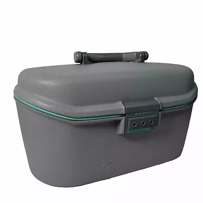 Samsonite Vanity Hard Travel Case With Combination Lock Make-Up Case Grey • £12.99