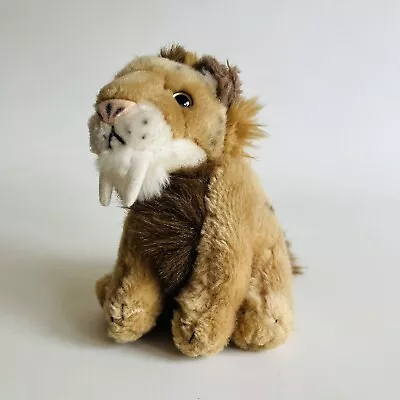 Wild Republic Soft Toy Cuddly Plush Smilodon Sabre Tooth Tiger Stuffed Animal • £10.95