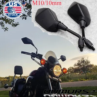 Motorbike Rearview Mirror For Honda Shadow Spirit 750 1100 VLX600 VT600C VTX1100 • $17.69