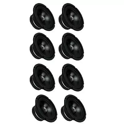 Pyle PDMR6 6.5  300W Car Mid Bass MidRange Woofer Audio Speaker Black (8 Pack) • $110.99