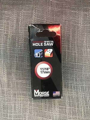 MK Morse MHS11 11/16  Bi-Metal Hole Saw. Made In The USA 🇺🇸 • $9.75