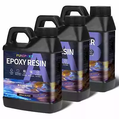 2:1 Mix Ratio Clear Epoxy Resin - 750ml 1.5L 3L 6L 12L Kit • $29.99