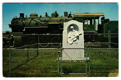 Jimmie Rodgers Memorial Meridan Mississippi Locomotive Postcard • $3.99