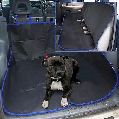 £7.45 • Buy 100% Waterproof Car Seat Cover Rear Pet Dog Protector Travel Hammock Mat Blue