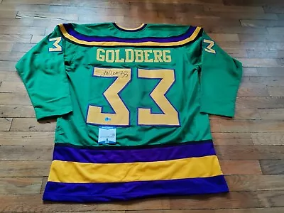 Beckett COA Signed Shaun Weiss Mighty Ducks Goldberg Hockey Jersey Autograph • $85