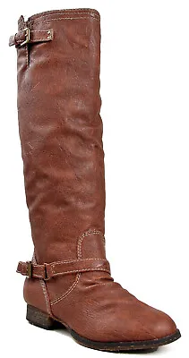 $22.95 • Buy Breckelles Outlaw-81 Women's Red Zipper Tall Riding Boots