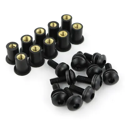 Windscreen Bolt Fit For Kawasaki ZZR250 GPZ500S Z1000SX ZZR600/1400/1200 Black • $5.04