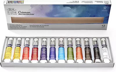 Winsor & Newton Cotman Watercolour '12 Tube Collection'  12 X 8ml Tubes • £18.87