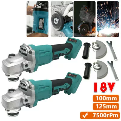 New 18v 100mm Angle Grinder Brushles Motor Fit Makita Battery LXT Body Only • £23.99